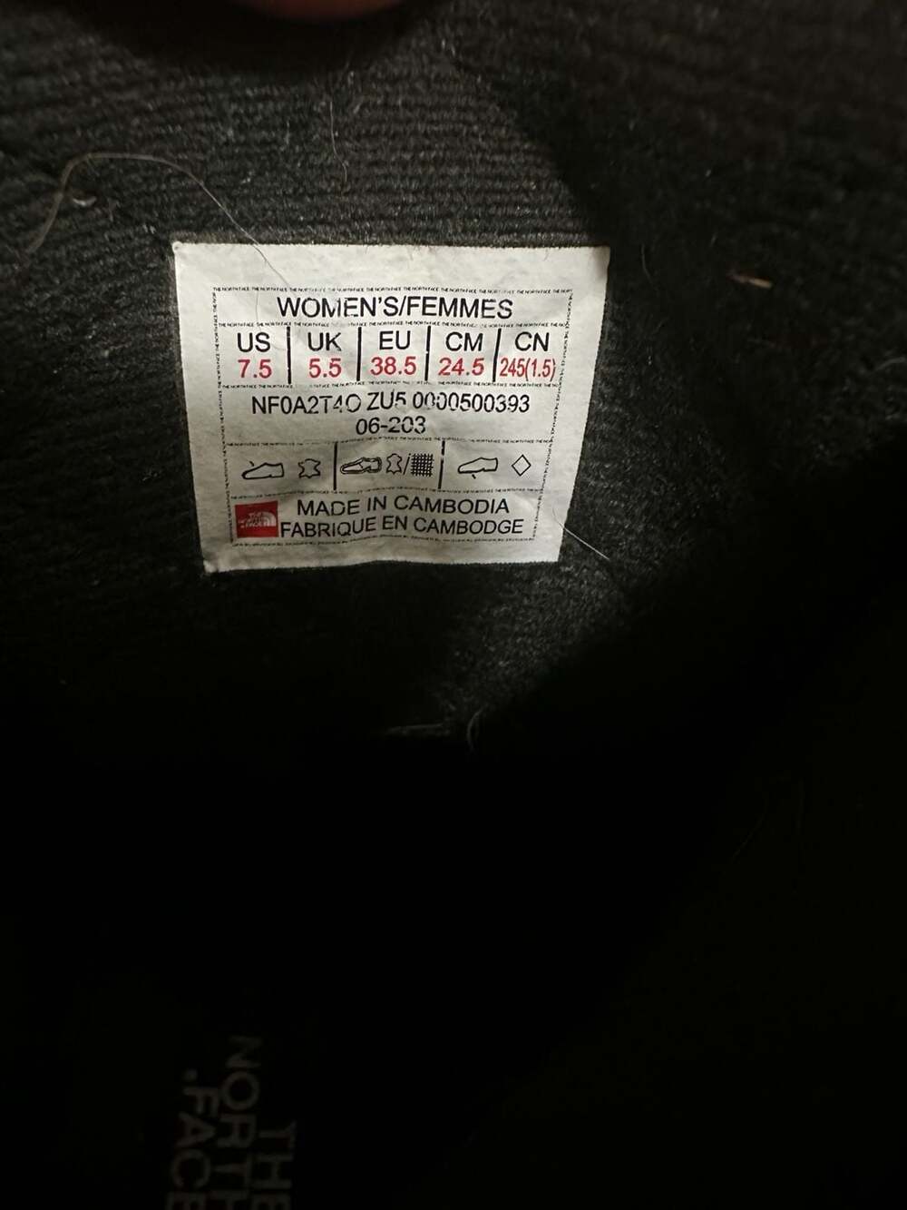 The North Face Ballard Lace II Womens Winter Combat Boots Black Suede Size 7.5 - Picture 4 of 5